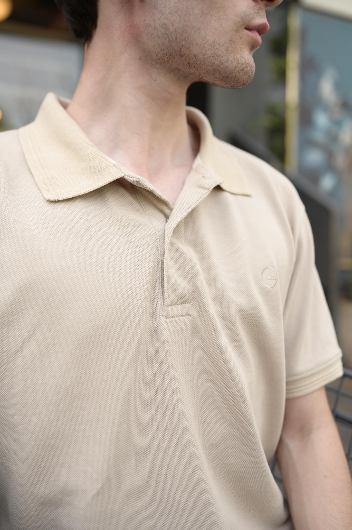 The Essential Beige Pique Polo